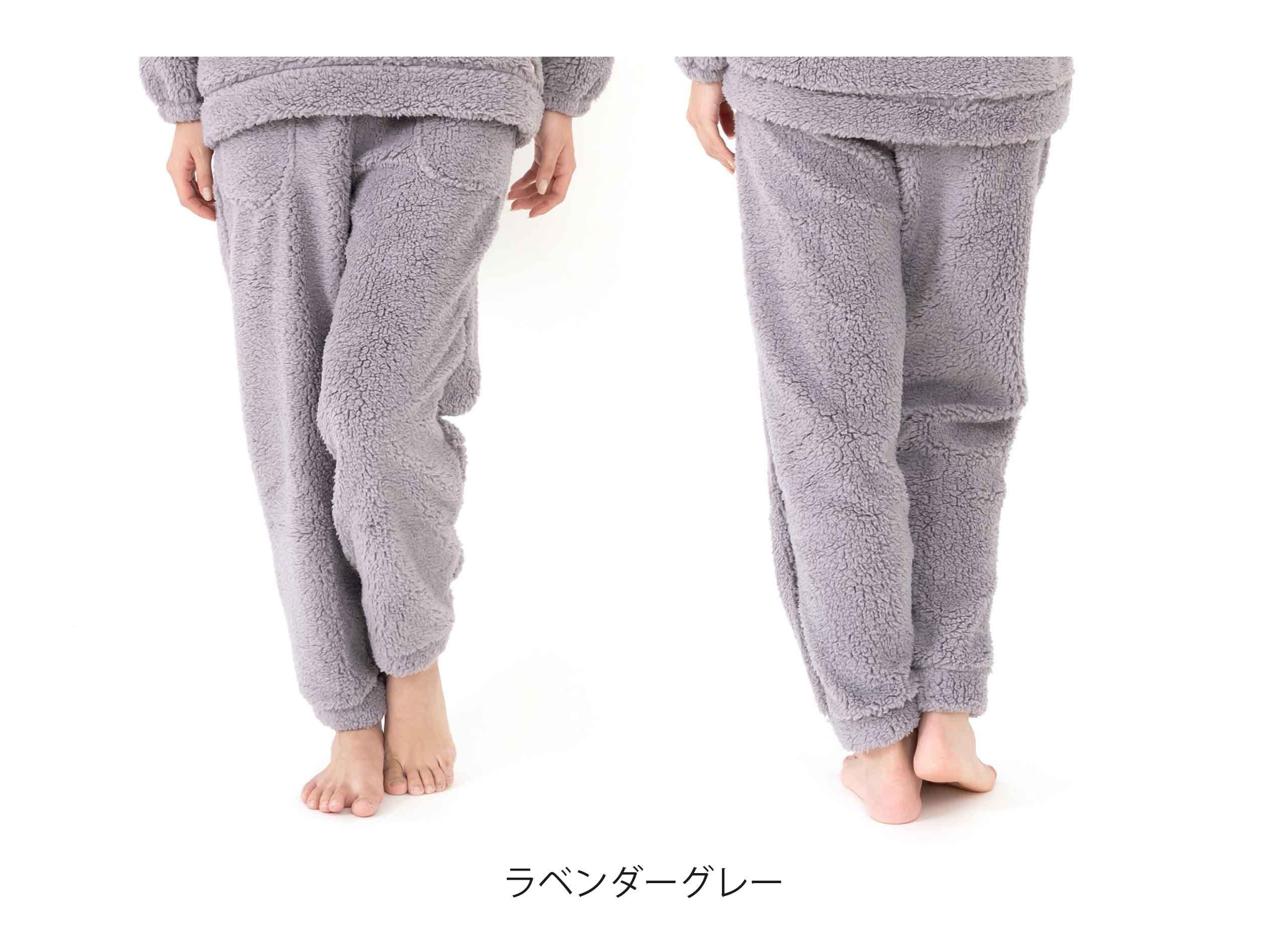 リラクシングウェア レディース ロング丈パンツ パウダーフィールボア