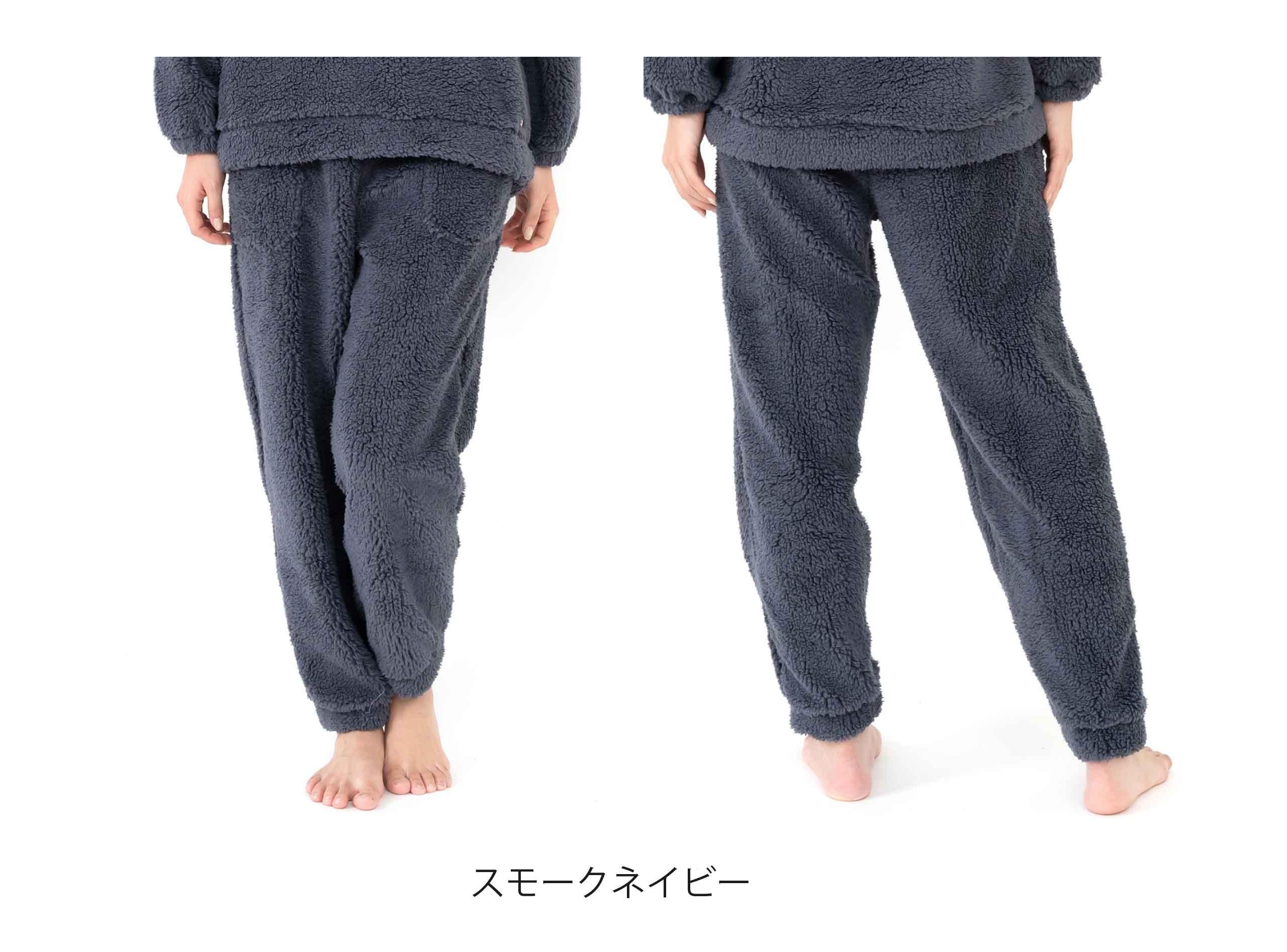 リラクシングウェア レディース ロング丈パンツ パウダーフィールボア