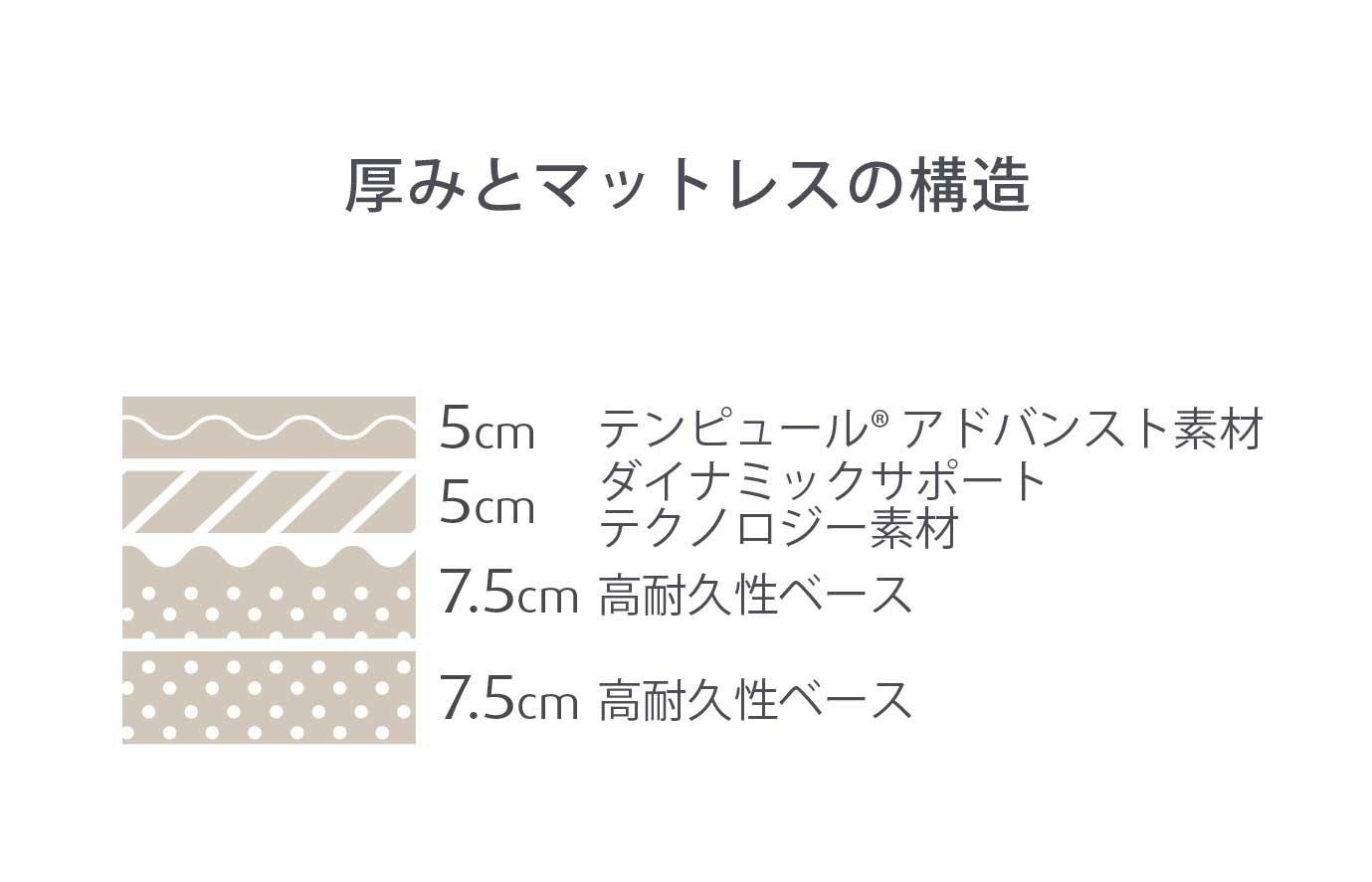 プロ プラス(マットレス:ややかため)とゼロジー(R) コンフォート(電動ベッド)のセット セミダブル