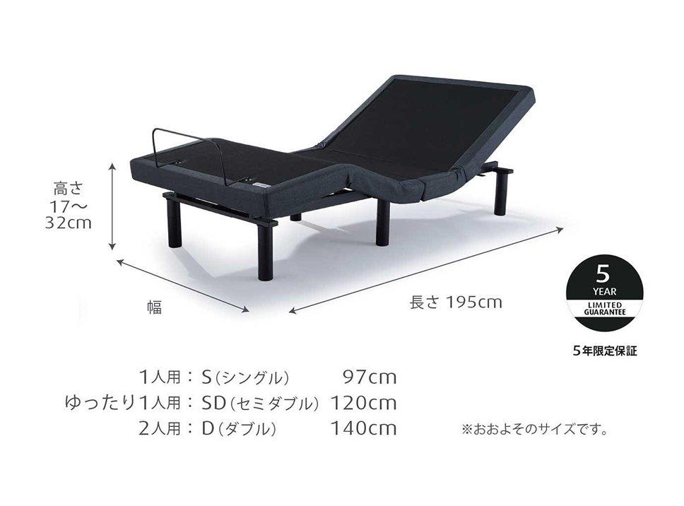 プロ プラス(マットレス:ややかため)とゼロジー(R) コンフォート(電動ベッド)のセット セミダブル