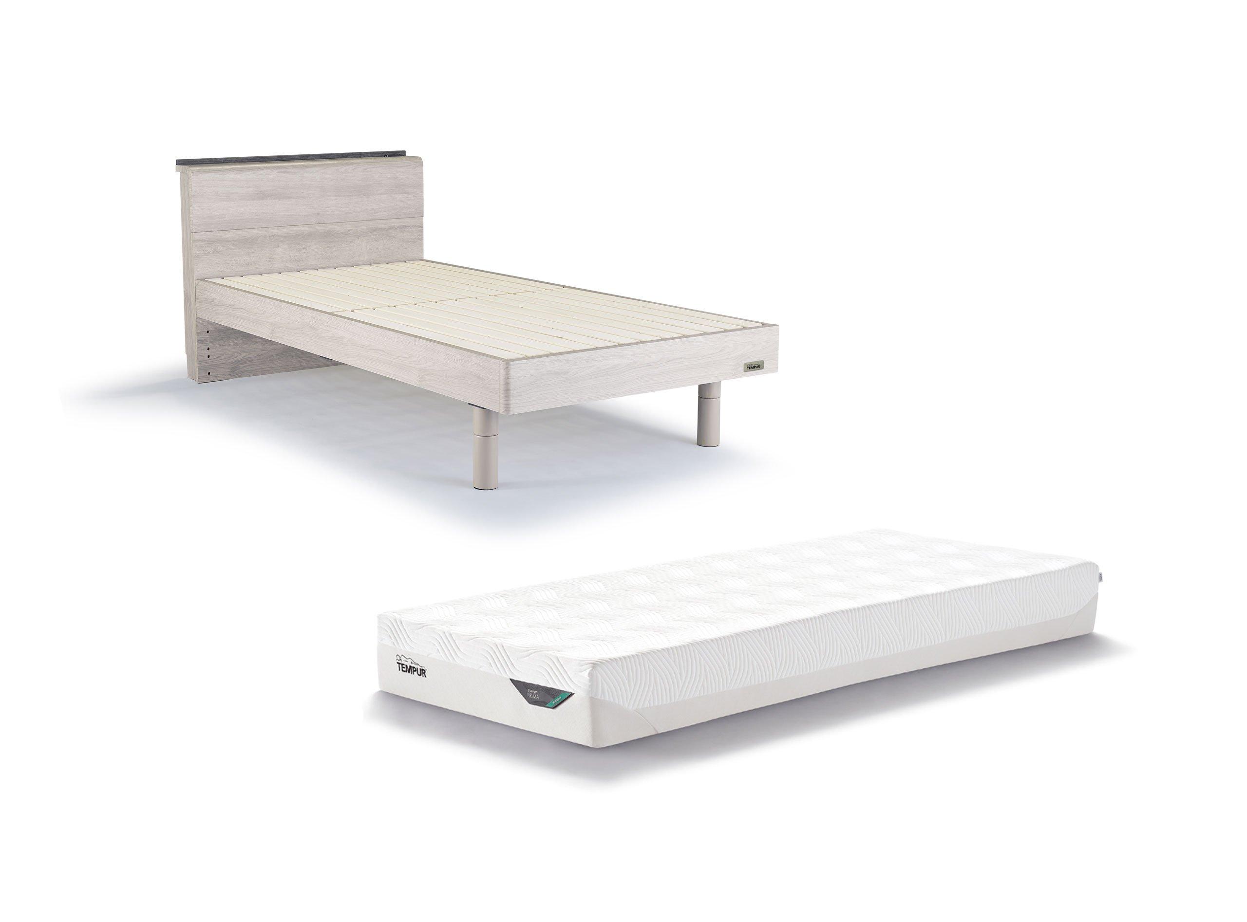 アウトレット 木製ベッドセット(2点)【マットレス】プリマ 厚み21cm  シングル ※寝具2点プレゼント