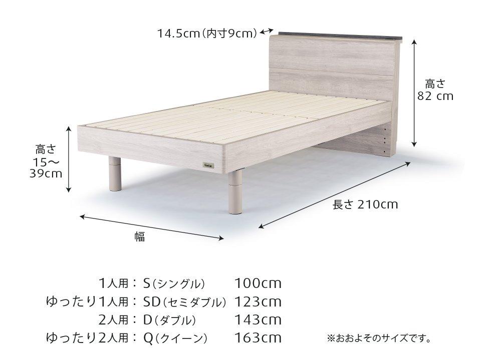 アウトレット 木製ベッドセット(2点) マットレス スマートクール 厚み 25cm