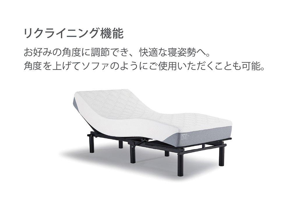 プロ（マットレス ふつうのかたさ）とエルゴ ワン（電動ベッド）のセット シングル