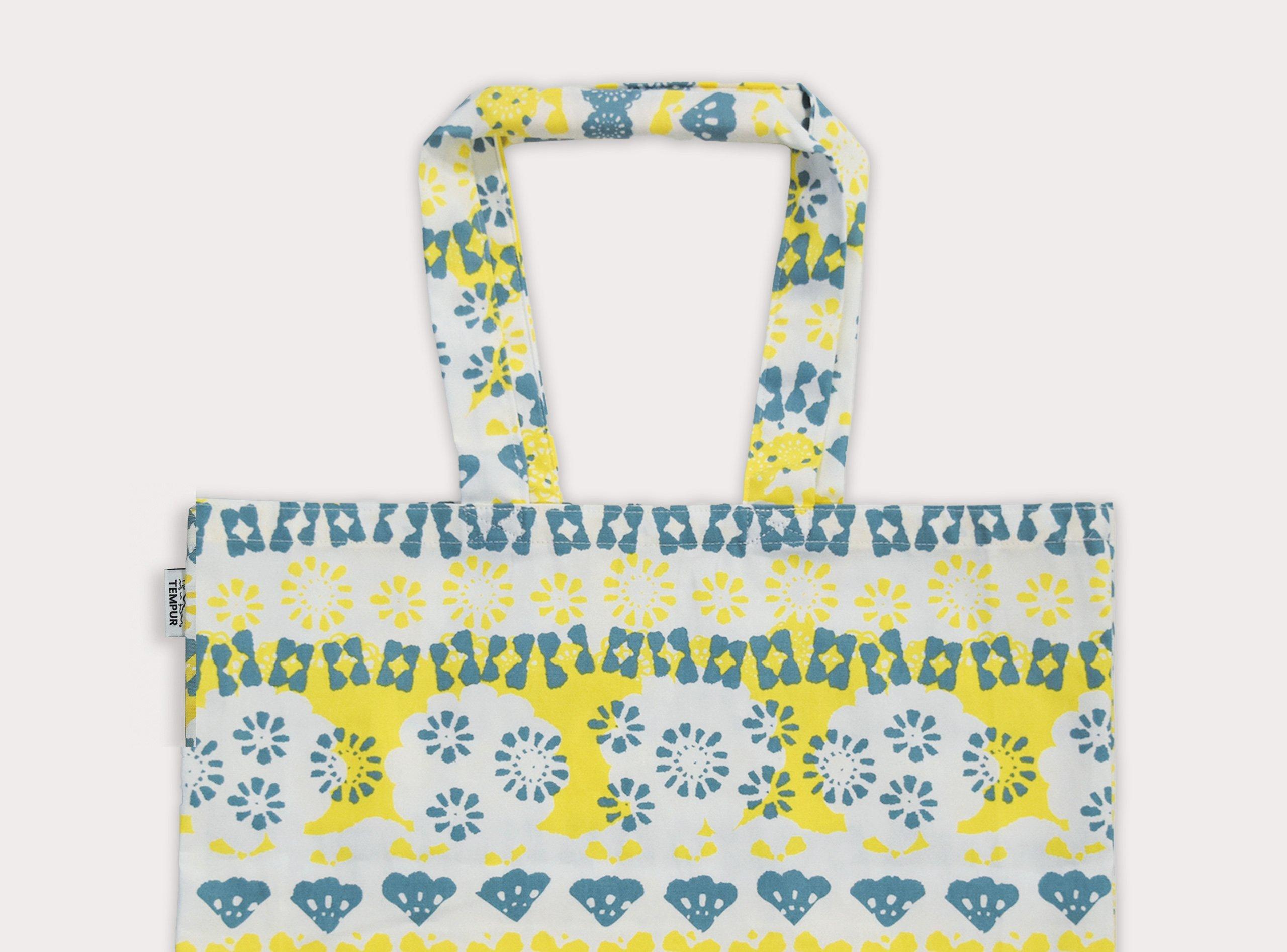 [新生活フェア] 北欧柄トートバッグ(非売品) 対象マットレス・フトン・ベッドご購入でプレゼント ※数量限定、イエローかブルーのどちらか1つ（選べません）