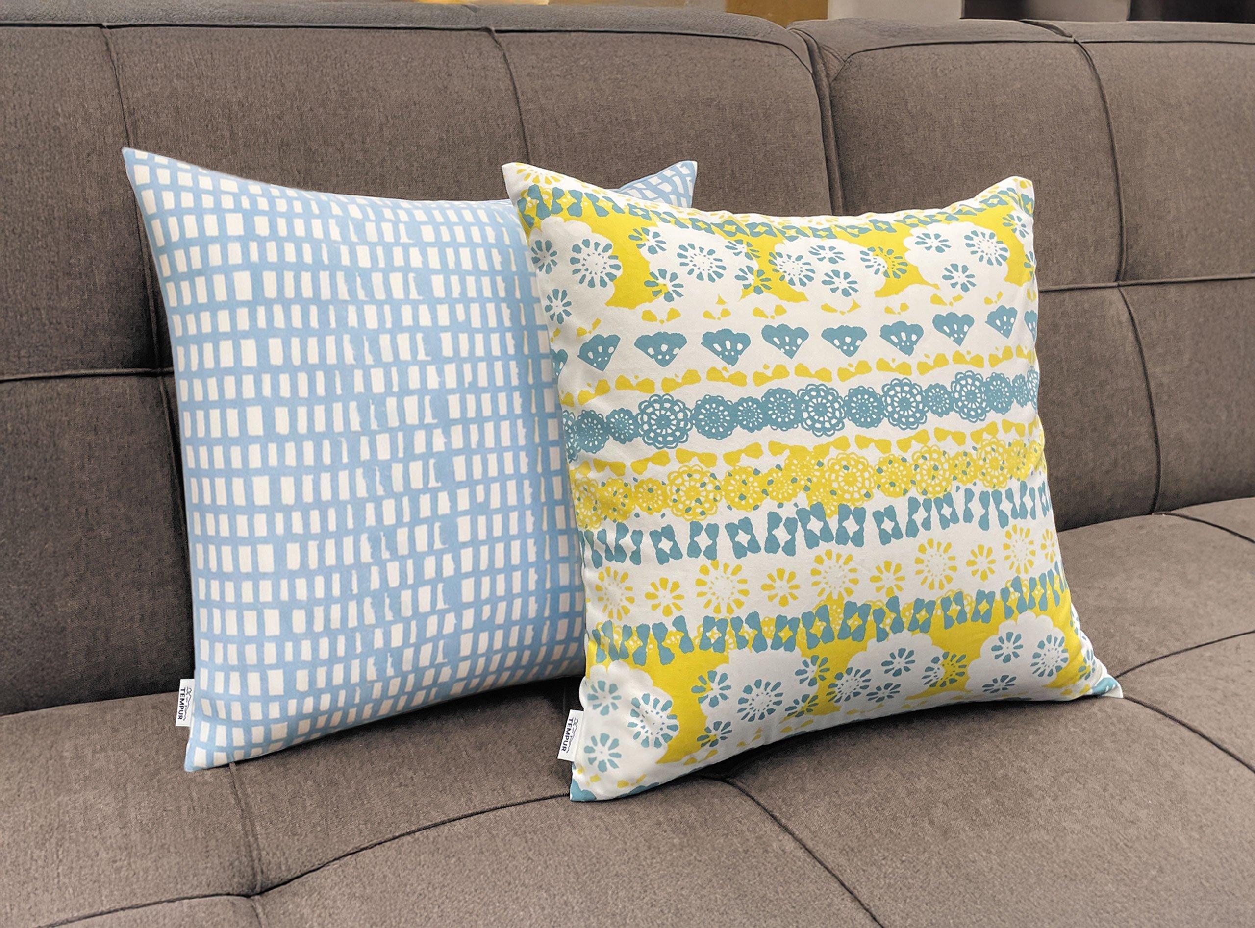 [新生活フェア] 北欧柄クッション(非売品) 対象マットレス・フトンとベッドをセットご購入でプレゼント ※数量限定、イエローかブルーのどちらか1つ（選べません）