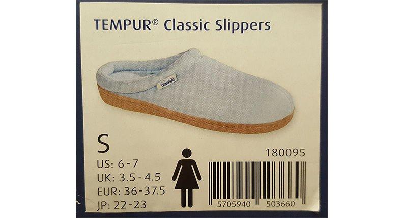 Tempur slippers hot sale