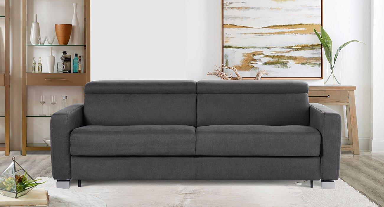 Grey deals convertible sofa