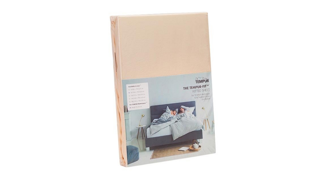 TEMPUR-FIT Fitted Sheet (Double) - Sheet to fit Doubles - Natural