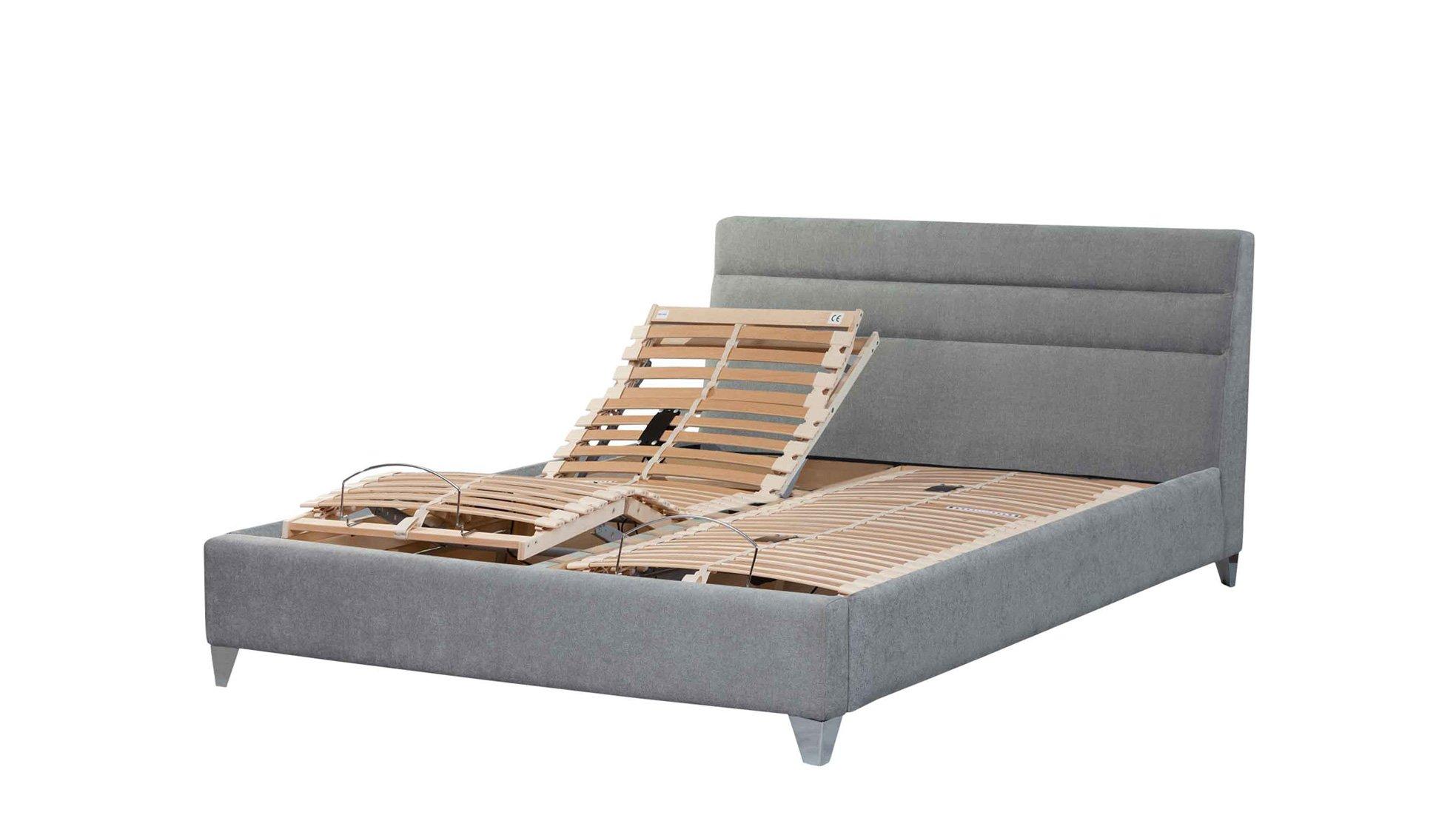 Adjustable bed frame with deals massage king size