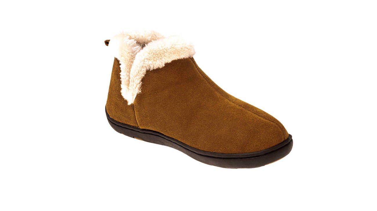 TEMPUR(r) Vallery Faux Fur Boot Slippers (Ladies UK7) - Hashbrown