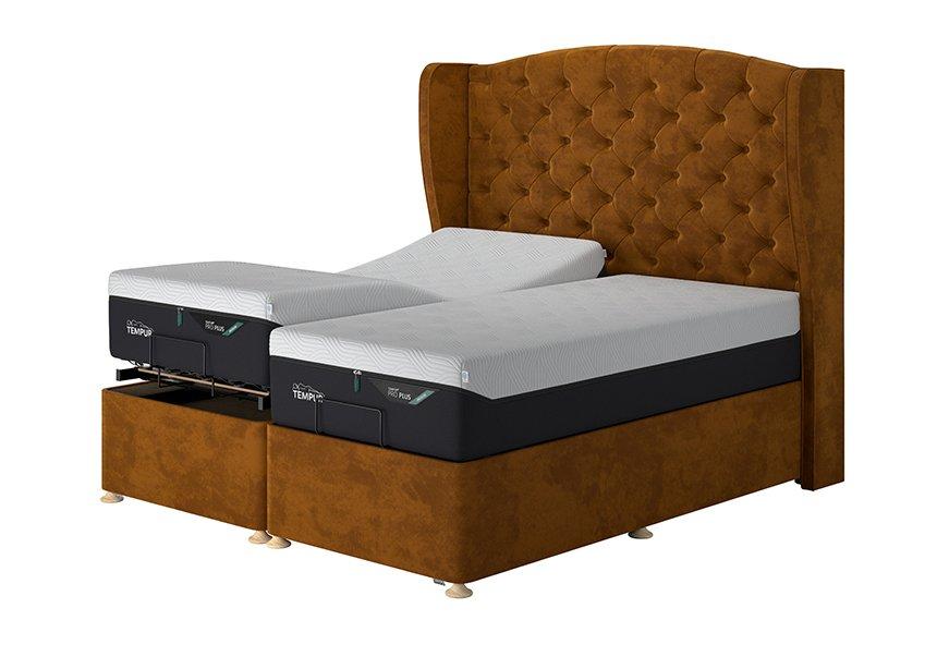 TEMPUR&reg; Suffolk Adjustable Disc Divan (Super king)