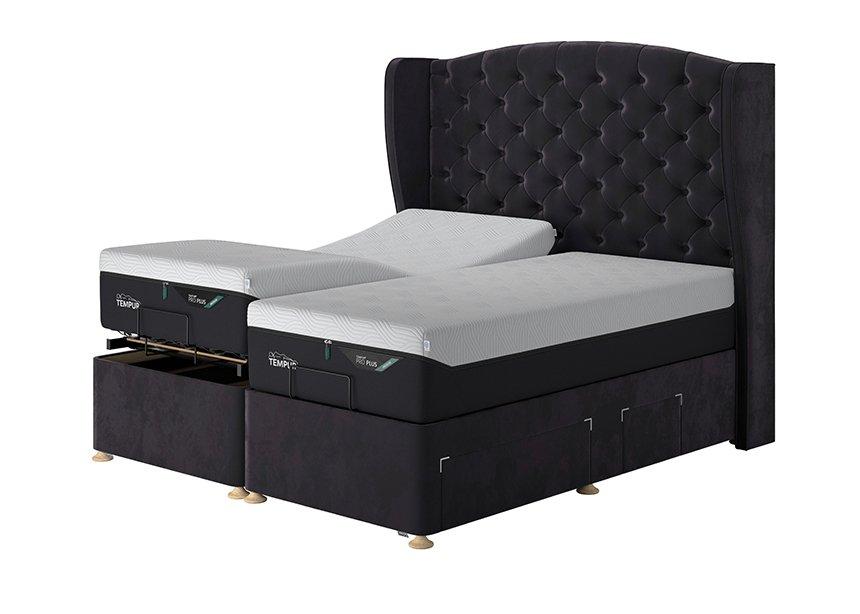 TEMPUR&reg; Suffolk Adjustable Disc Drawer Divan (Super king)