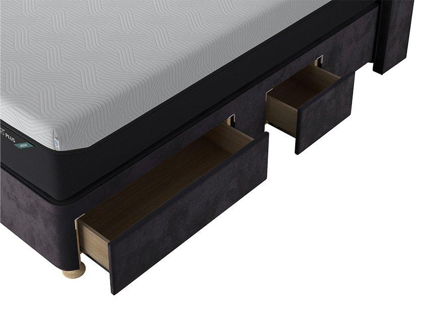 TEMPUR&reg; Suffolk Adjustable Disc Drawer Divan (Super king)
