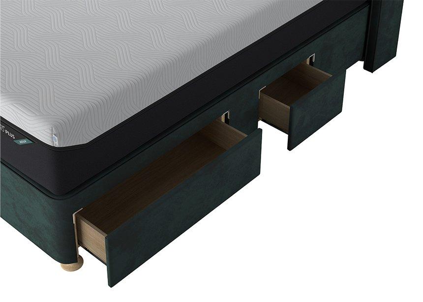 TEMPUR® Suffolk Adjustable Disc Drawer Divan (King size)