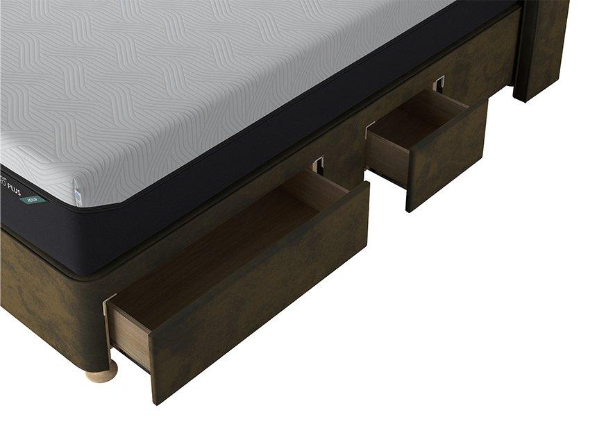 TEMPUR® Suffolk Adjustable Disc Drawer Divan (King size)