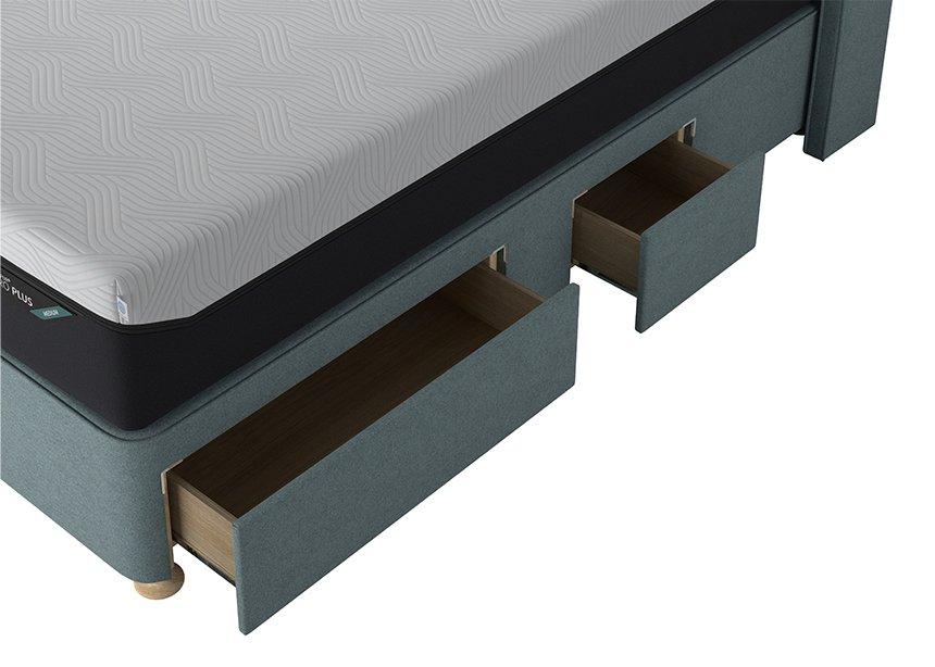 TEMPUR® Suffolk Adjustable Disc Drawer Divan (Super king)