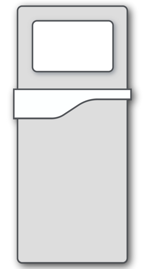 Single mattress icon