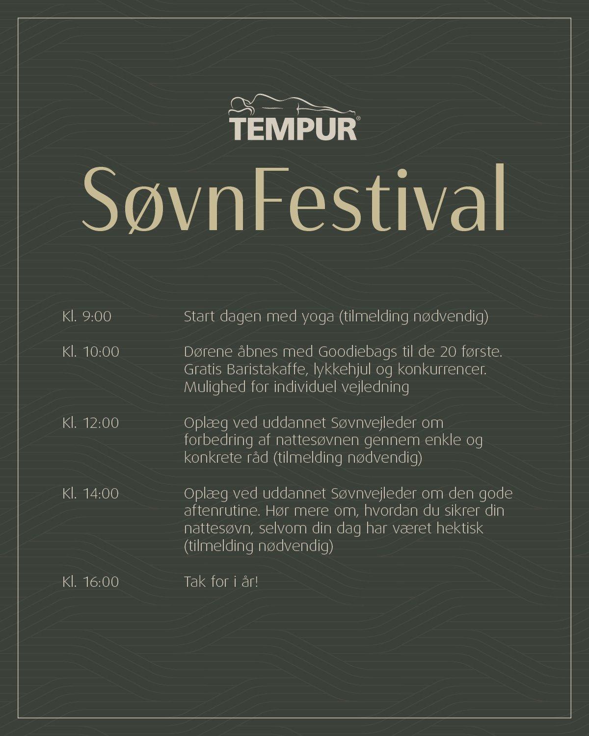 Søvnfestival program