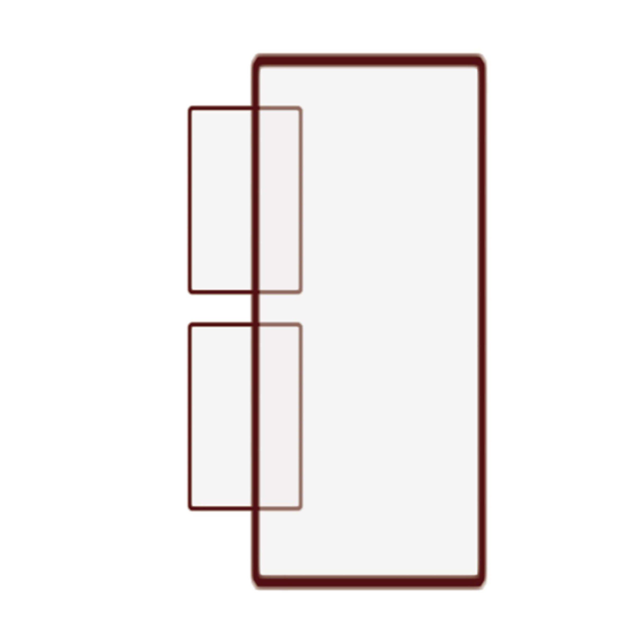 Single bed frame with two drawers icon