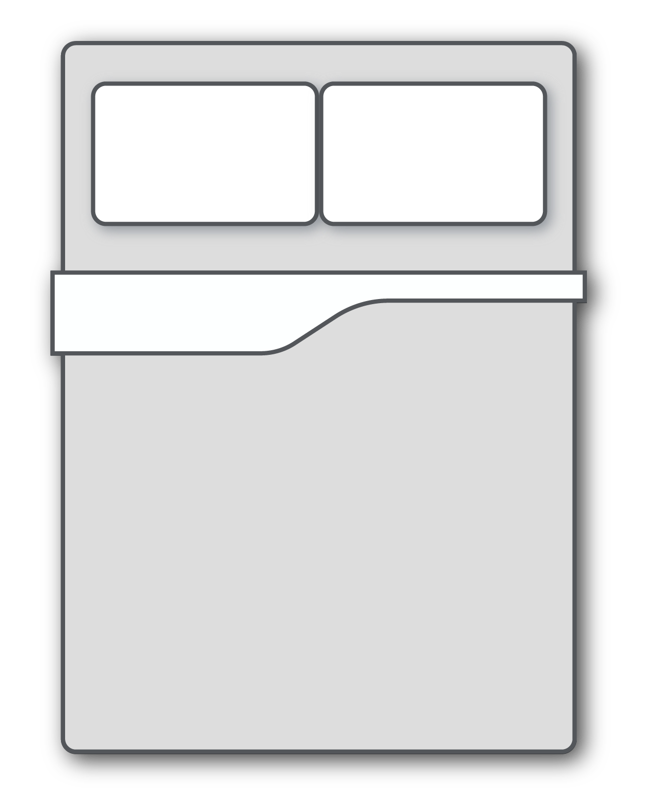 Double mattress icon