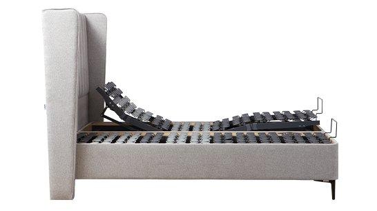 Side view of a Tempur Suffolk bed