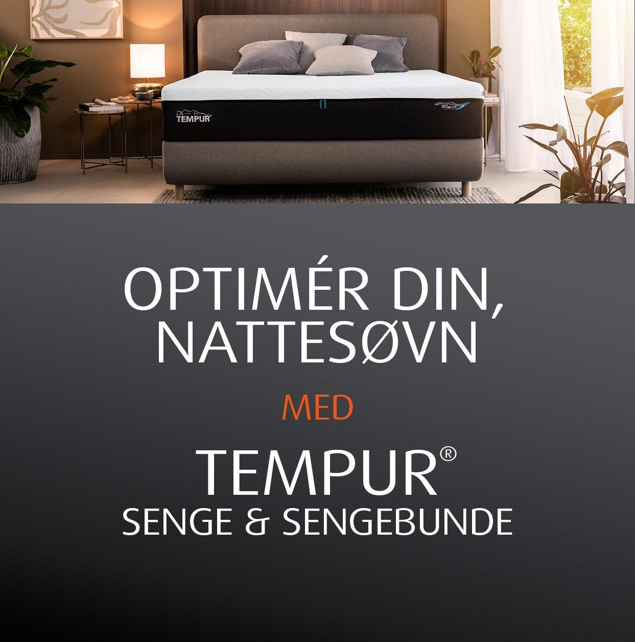 A TEMPUR mattress on a TEMPUR bed